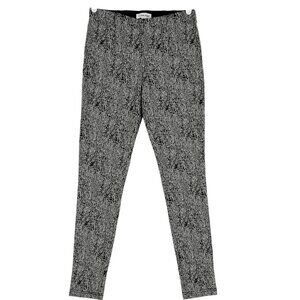 Calvin Klein Women's Pull-on Stretch Skinny Black White Leggings Pants Size 2